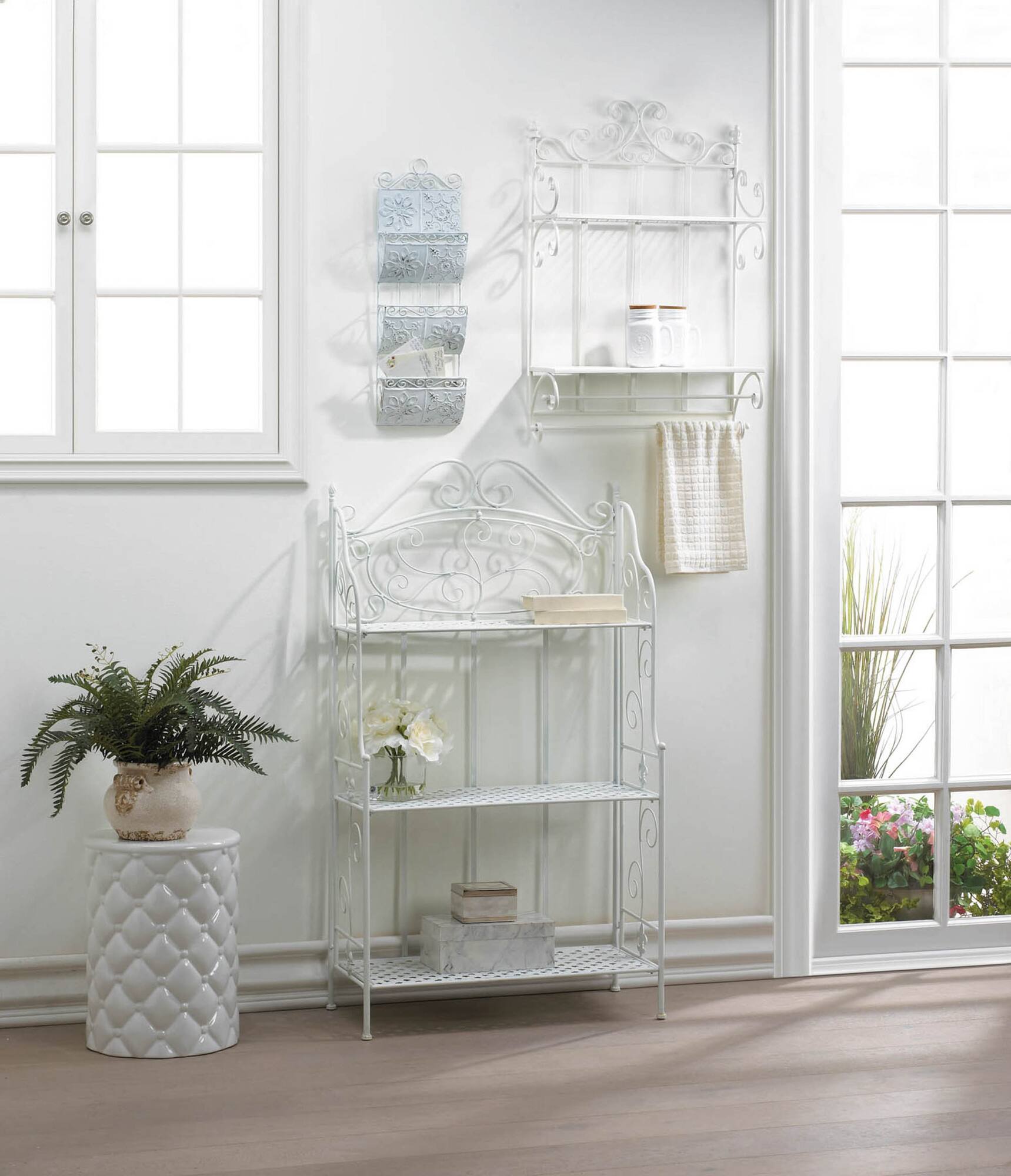 23.5" Classic White Letter Organizer